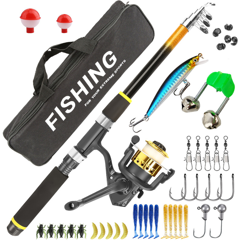 Telescopic Fishing Rod Set Fib - огляд і ціна Freshwater Line